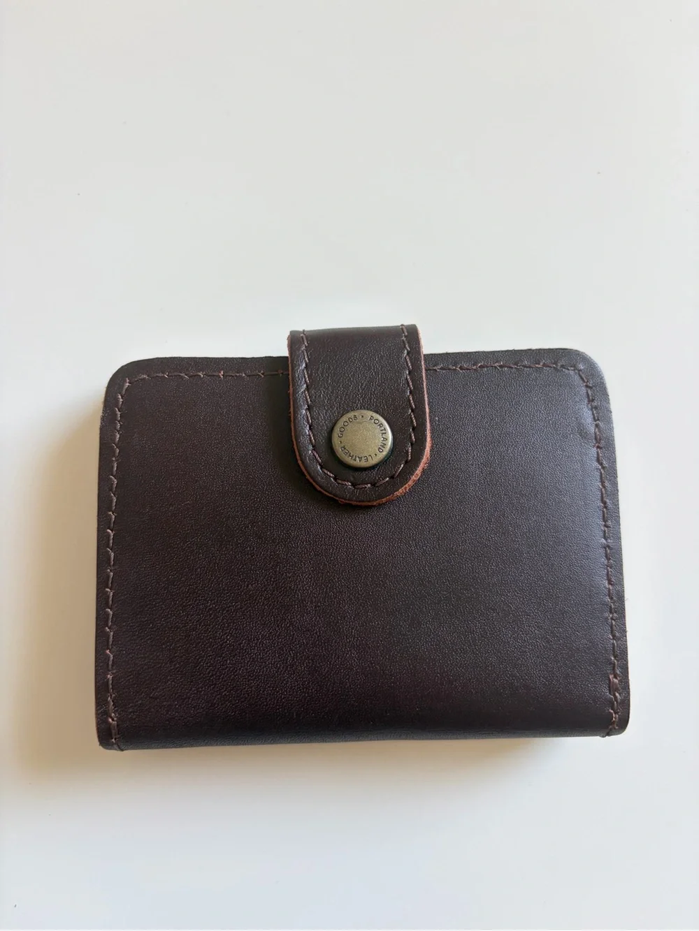NWOT Portland Leather Goods Mini Bifold Wallet in Grizzly 🐻🤎
